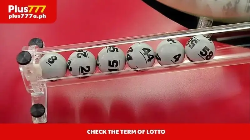Check the term of lotto