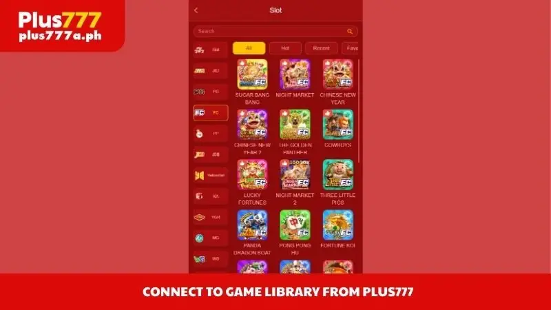 Connect to game library from Plus777