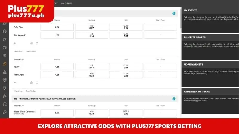 Explore attractive odds with Plus777 Sports Betting
