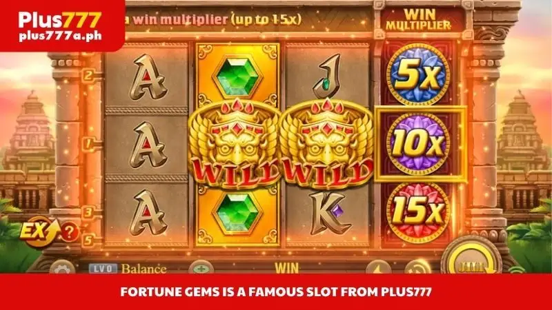 Fortune gems is a famous slot from Plus777