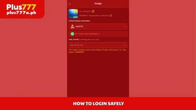 How to login safely 