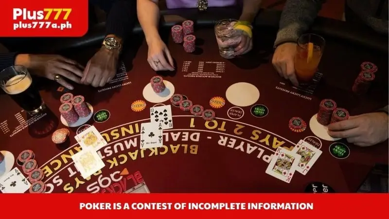 Poker is a contest of incomplete information