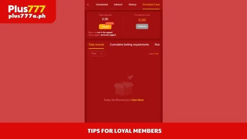 Tips for loyal members