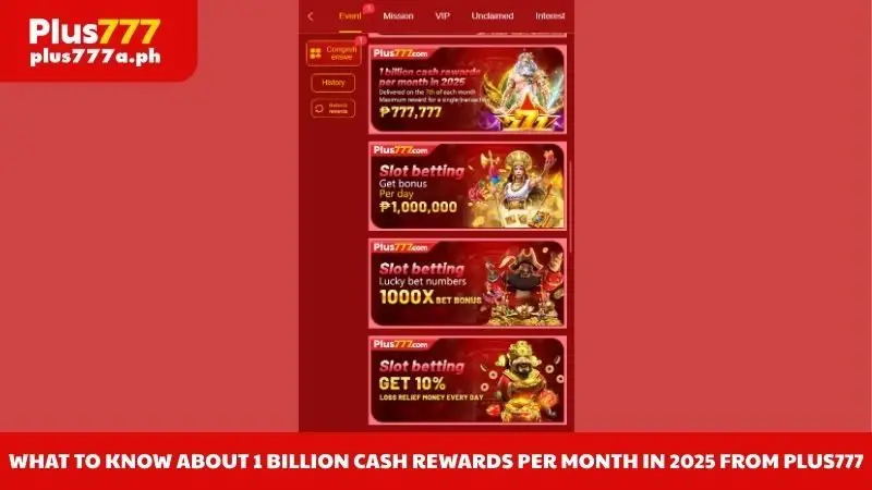 What to know about 1 billion cash rewards per month in 2025 from Plus777