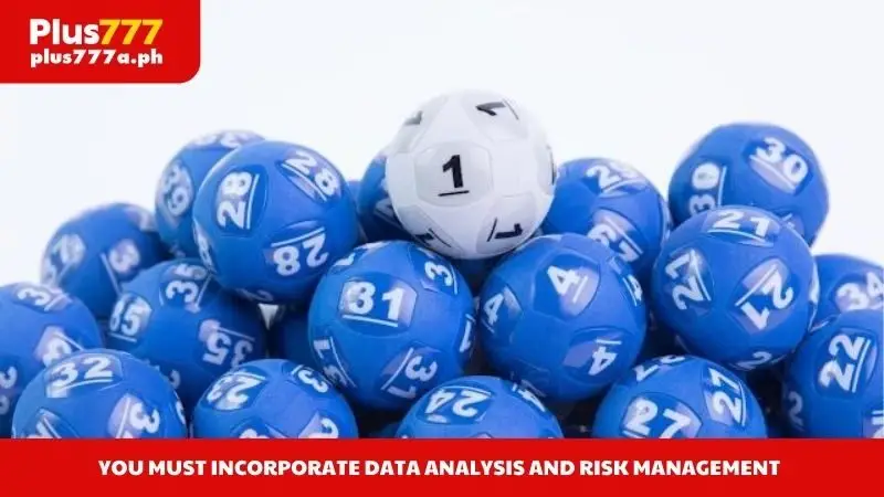 You must incorporate data analysis and risk management